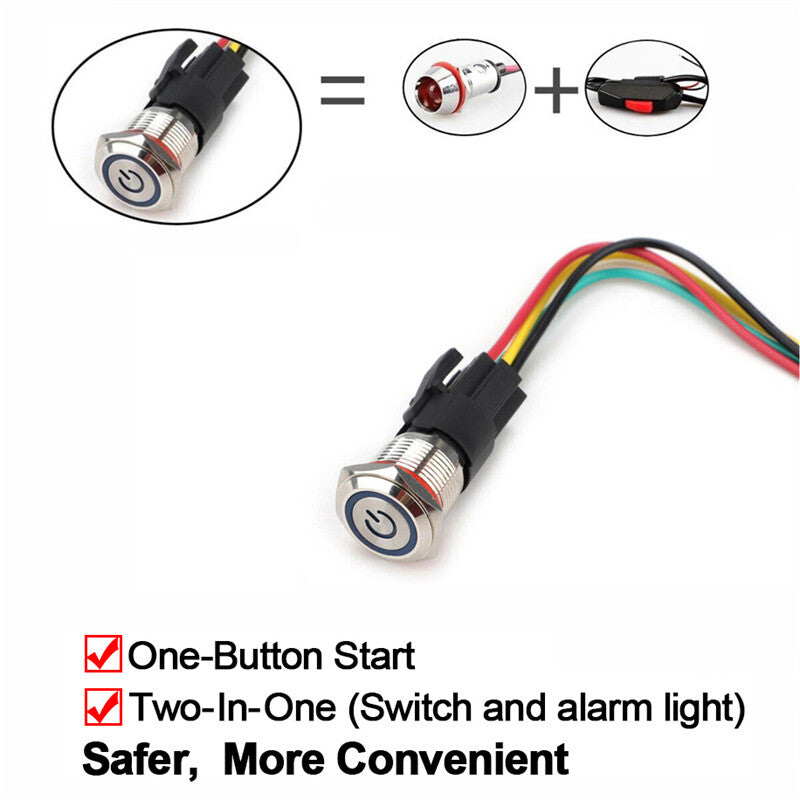 Red Car Front Brake Line Lock Kit Brake Lock Roll Control Hill Holder Kit