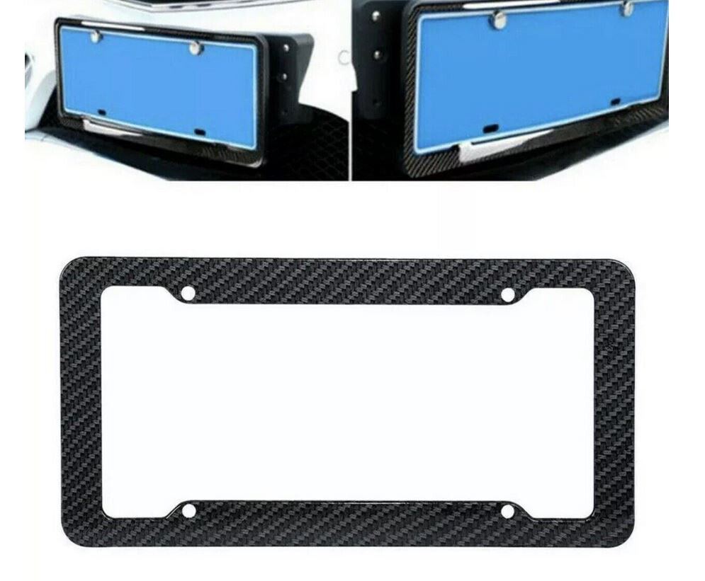 Car license plate frame cap boot trunk black carbon suitable for GimCis