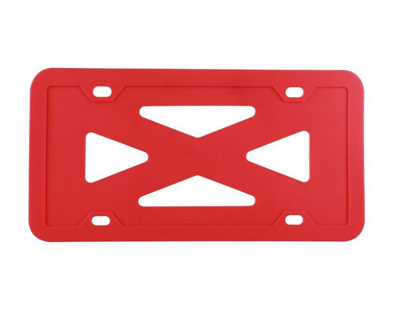 Car license plate frame cover cap rear boot red silicone for Chevrolet