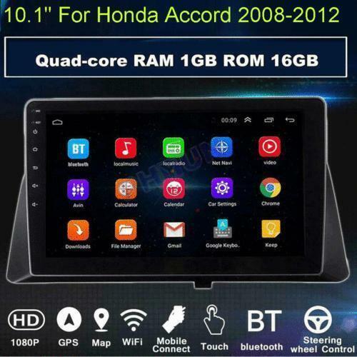 10.1 Android 9.1 Car Radio Stereo GPS Head Unit 1+16GB for Honda Accord 2008-12