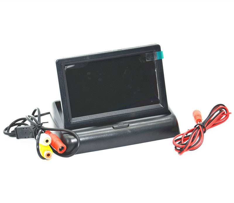 Car Rear View CCD 4 LED Night USE Camera 4.3 Foldable LCD Display Monitor