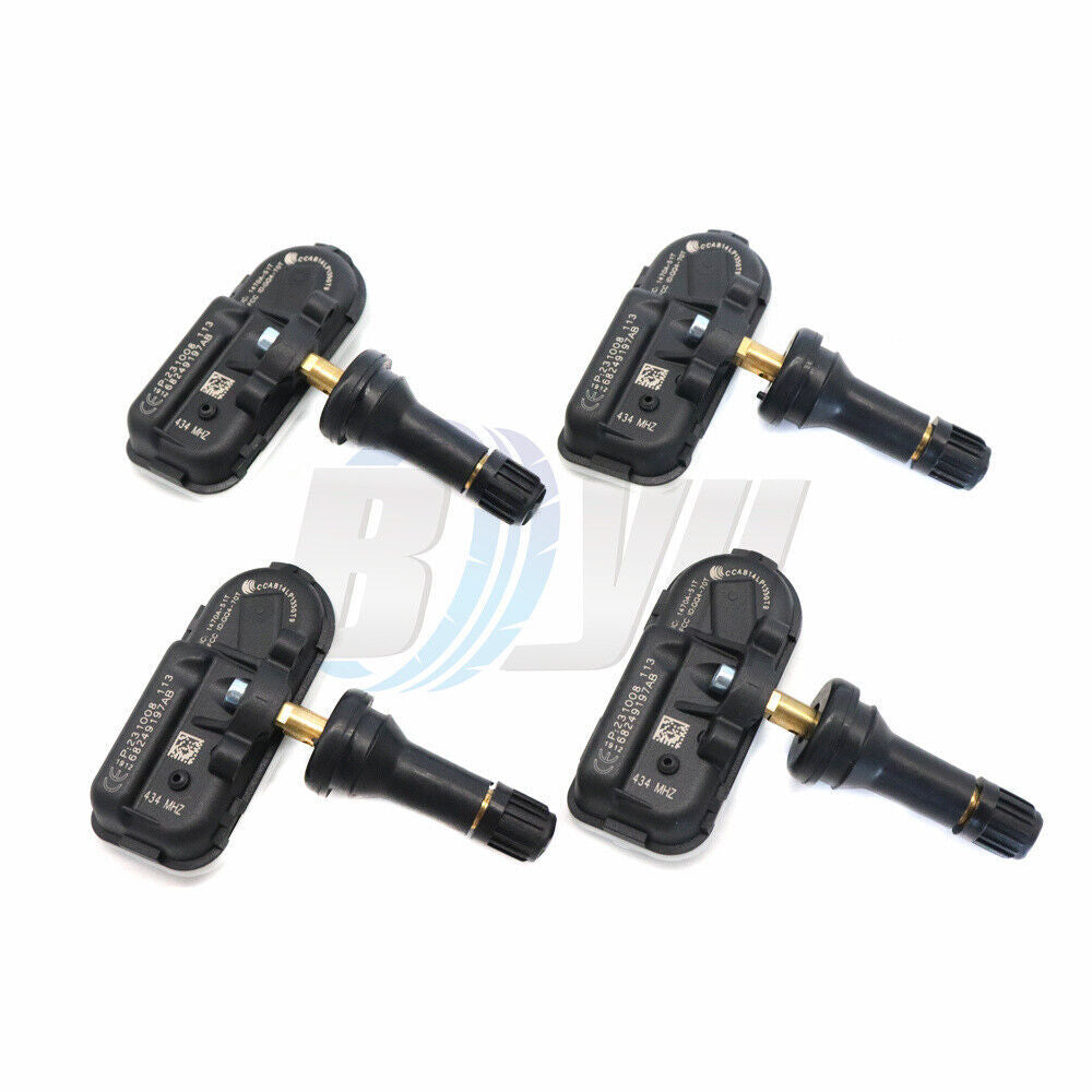 SET 4PCS TIRE SENSOR MONITOR TPMS For 2014-2022 for JEEP CHEROKEE for RAM 1500 2500 3500