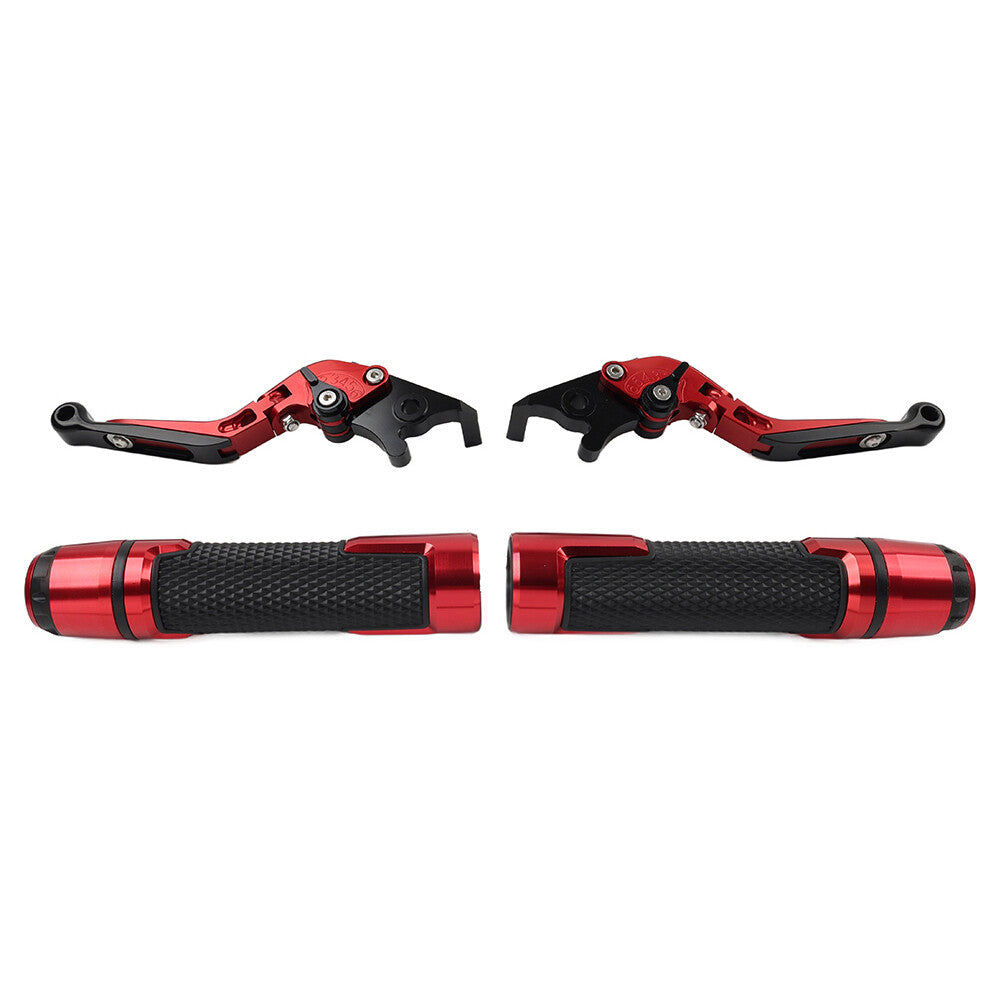 Folding Extendable Brake Clutch Levers Handlebar Grips Set for BMW G310R