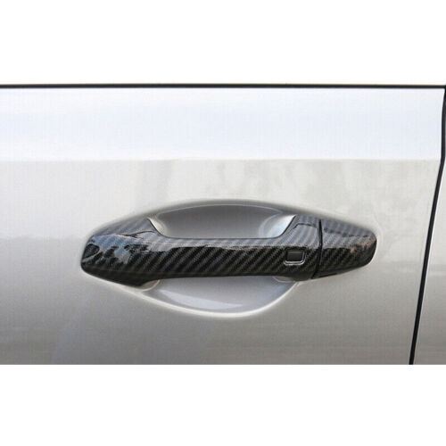 for Kia Forte 2019-2023 Carbon Fiber ABS Outside Door Handle Molding Cover Trim