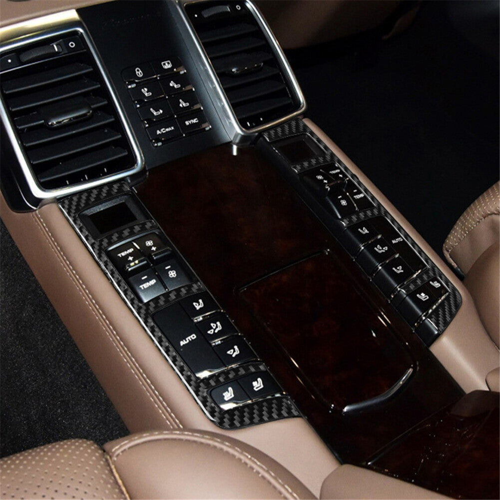 6X /Set Interior Decor Cover Trim Carbon Fiber for Porsche for Panamera 2010-2016