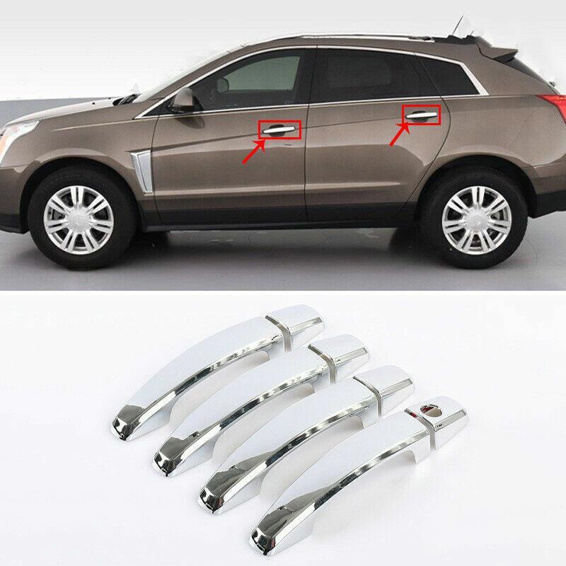 Silver ABS Exterior Side Door Handle Cover Trim 8PCS for Cadillac Car SRX 10-16