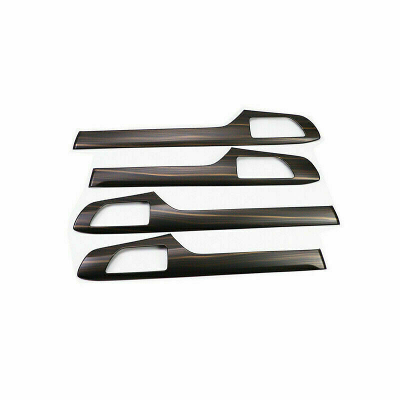 Wood Grain Inner Door Molding Trim Strip Cover for Toyota Highlander 2020-2023