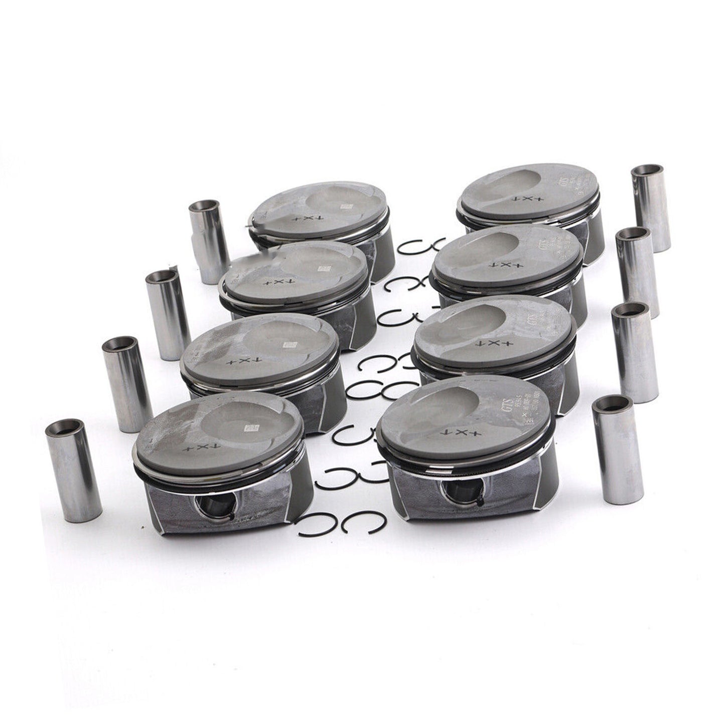 8x Pistons Rings Kit for Porsche for Cayenne for Panamera S GTS 957 970 4.8L V8