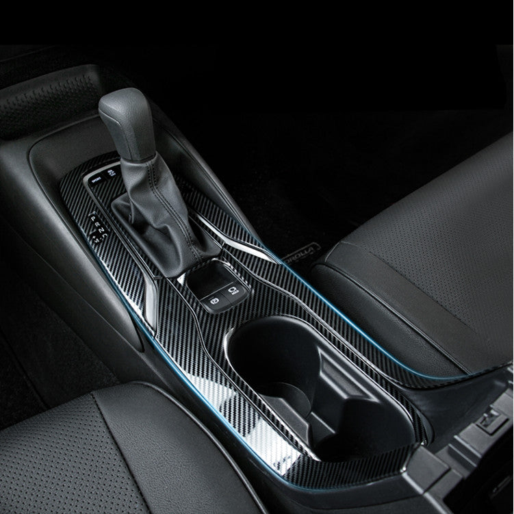 Carbon fiber internal gear panel cupholder cover trim for Toyota for Corolla 2020 - 2021