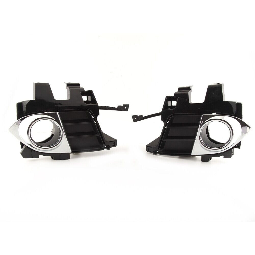 pair of chrome trim pieces for the front bumper fog light covers of the for Acura TSX 2.4L 2011-2014.