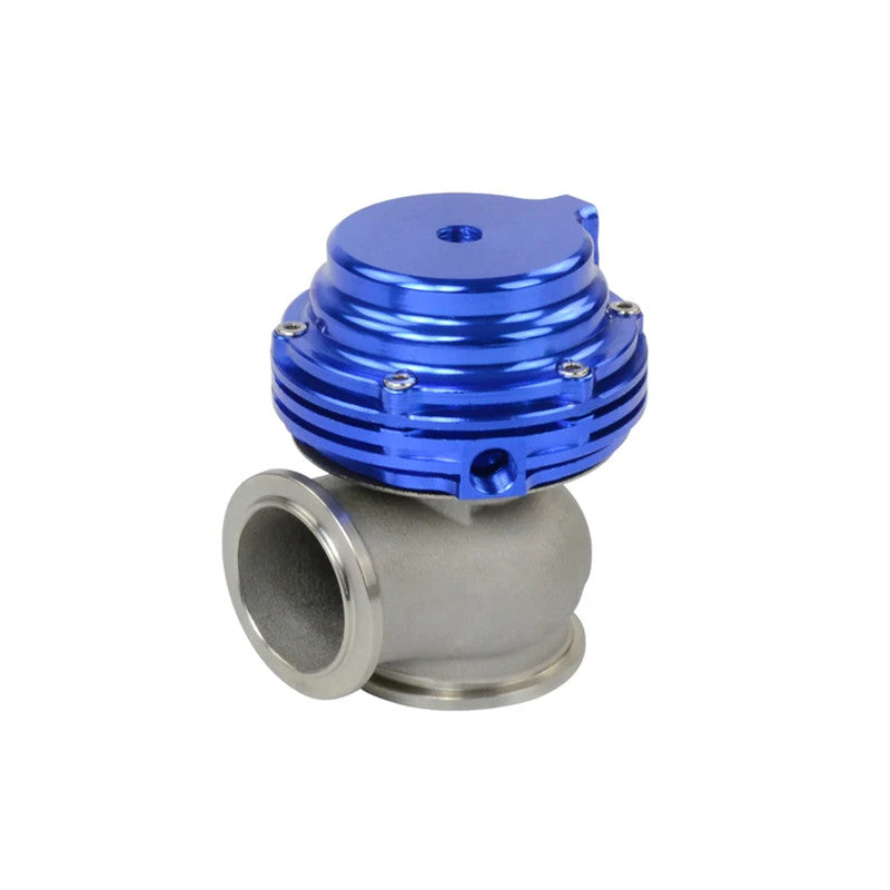 Universal Blue 38mm External Turbo Wastegate V-Band Flange 22PSI for Manifold