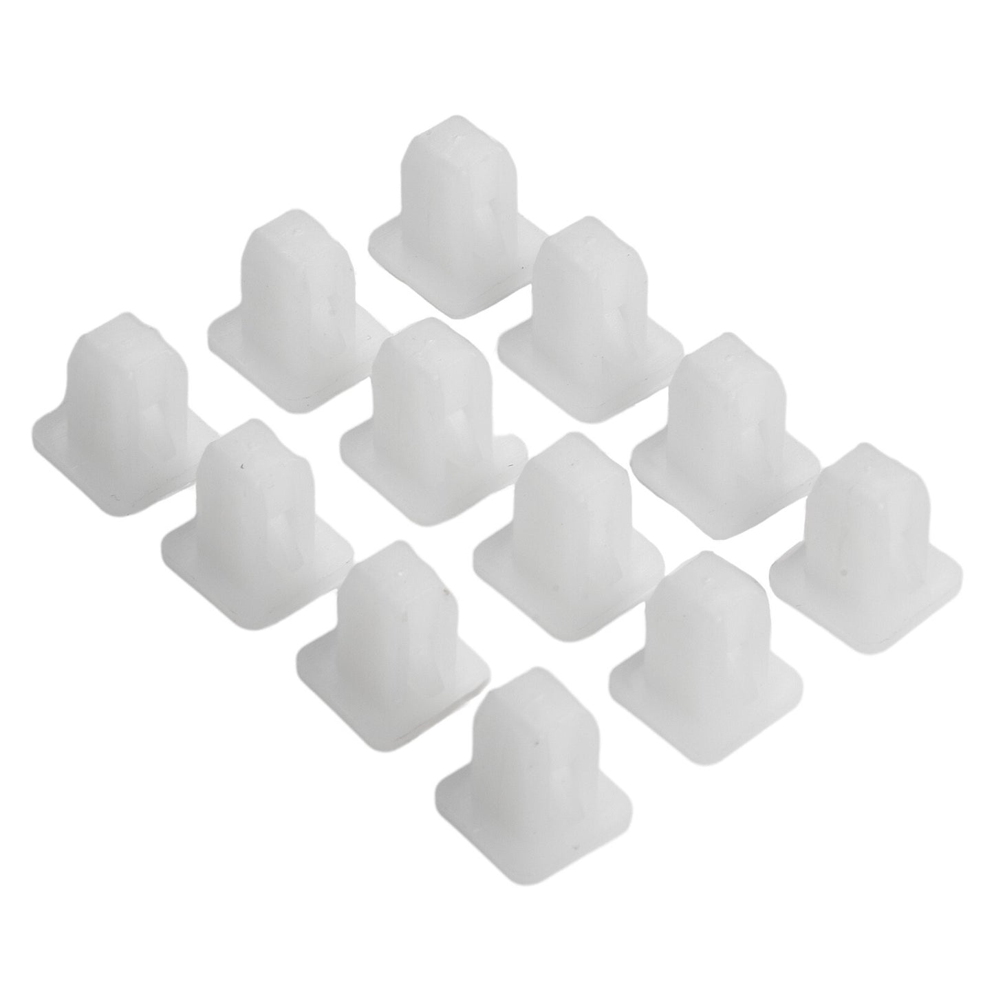 Plastic fastening clip push clip replacement retainer rivet square white