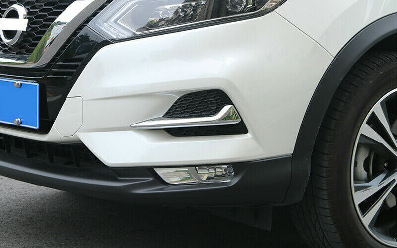 for Nissan Rogue Sport 2017-2021 Front Fog Light Lamp Chrome Strips Trim Cover