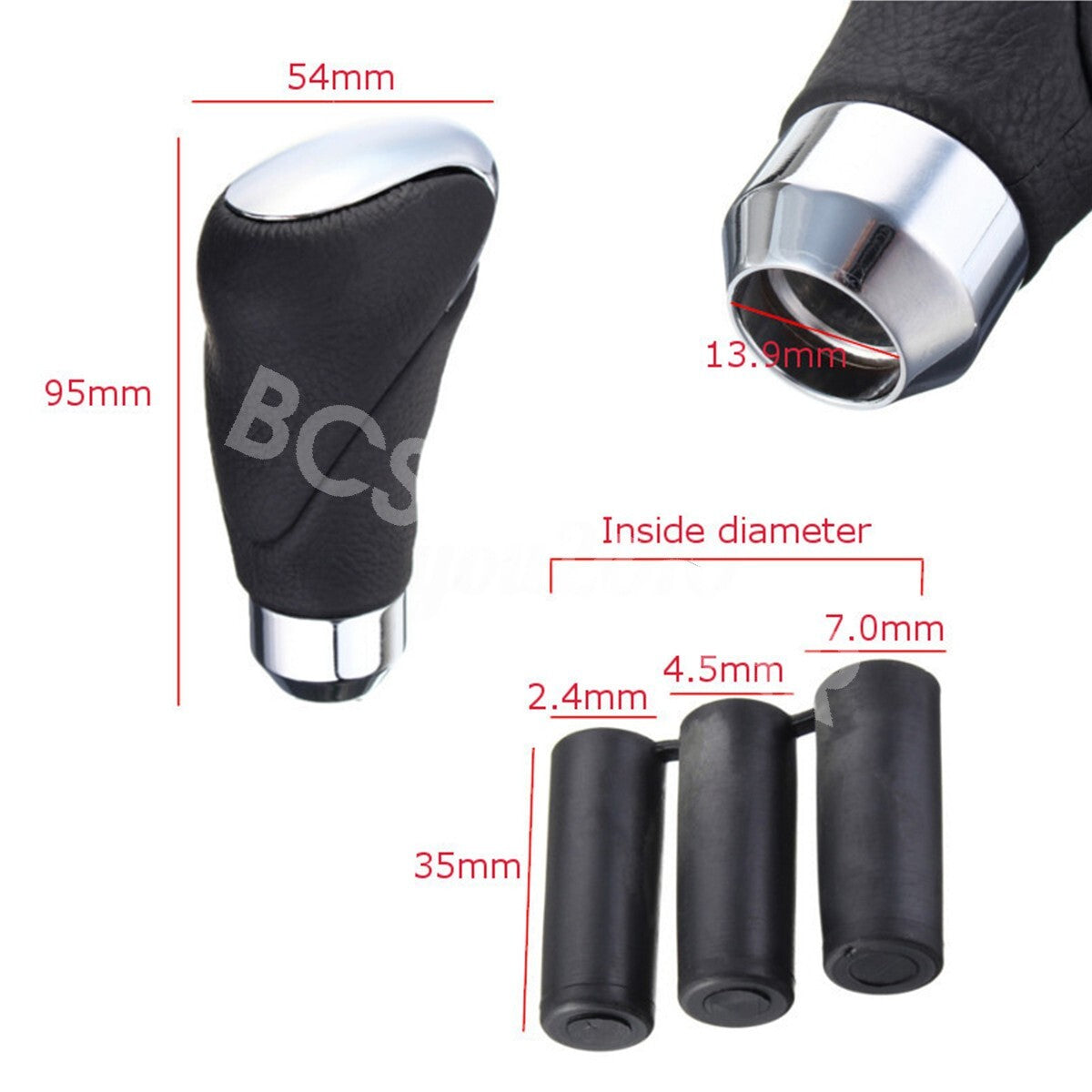 Car Gear Shift Knob Shifter Lever Stick Handle For Manual Automatic Transmission