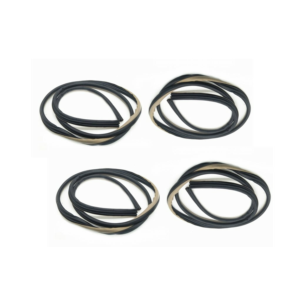 4-Piece Weatherstrip Door Rubber Body Seals for Honda Accord Sedan 2003-2007