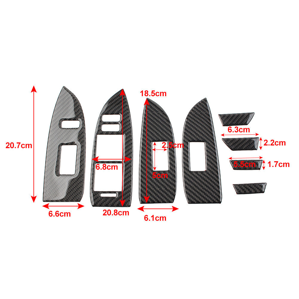 for Toyota Prius 2012-2015 8x RHD Car Door Window Lift Switch Panel Cover Trim