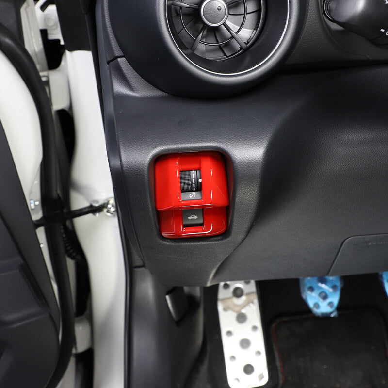 Carbon fiber ABS AC electrosurgical panel cover decoration suitable for Toyot@Tacoma 2016-2022