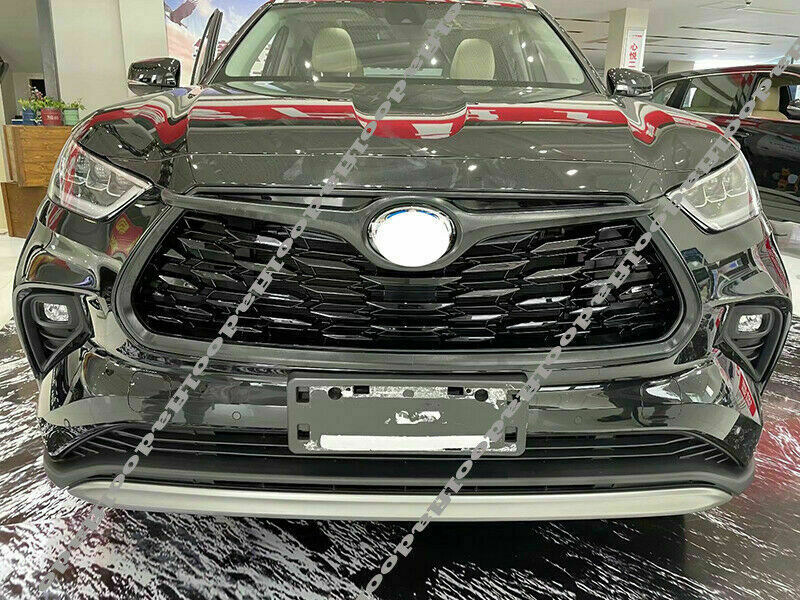 Chrome Front Bumper Bottom Lip Spoiler Strip Trim for Toyota Highlander 2020-23