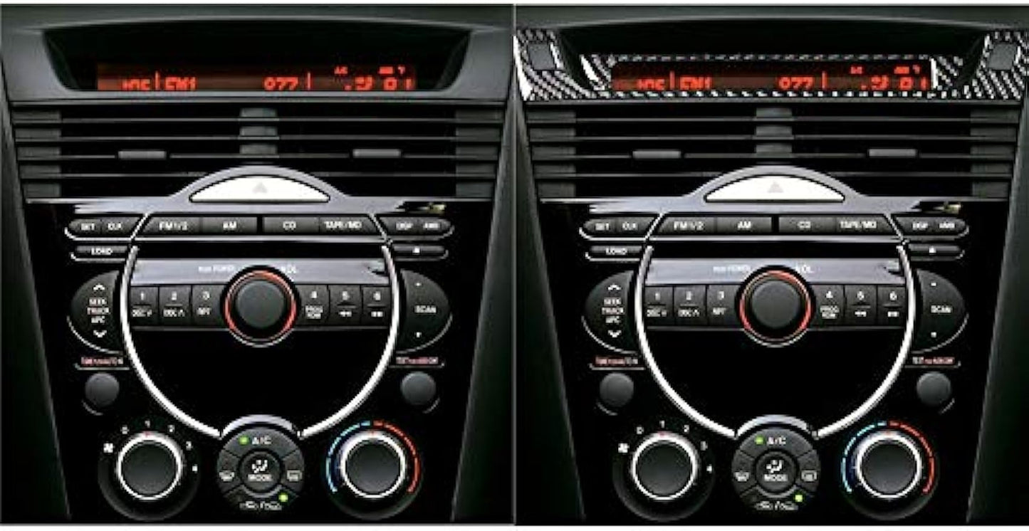 2PCS Carbon Fiber Interior Frame Sticker Cover Trim Fit for Mazda RX8 2004-2008