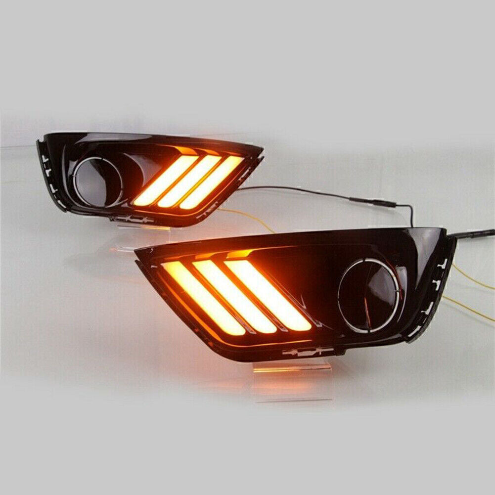 2-Pack LED DRL Daytime Running Lights/Front Fog Lights for Jeep Compass 2017-2019 18