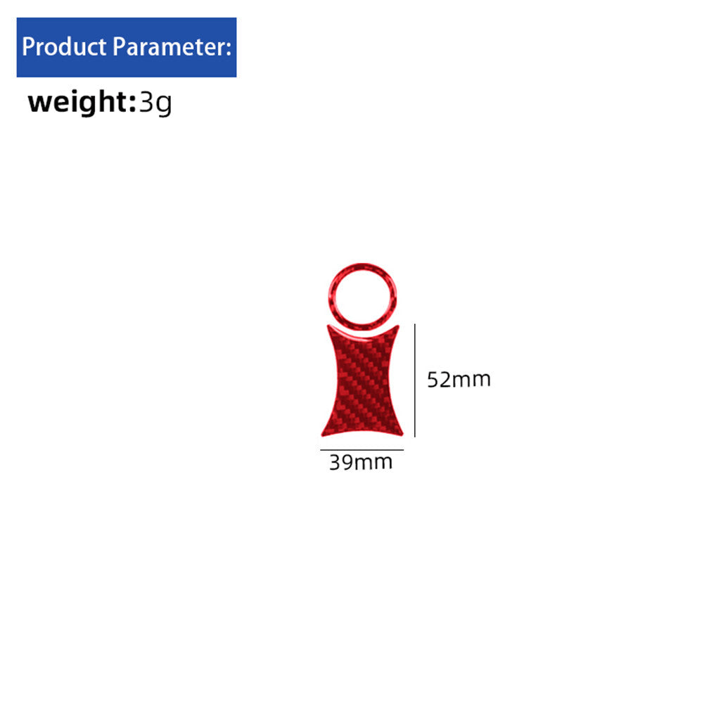 Red Carbon Fiber Cigarette Lighter Trim for BMW for MINI Cooper R56 R57 07-11