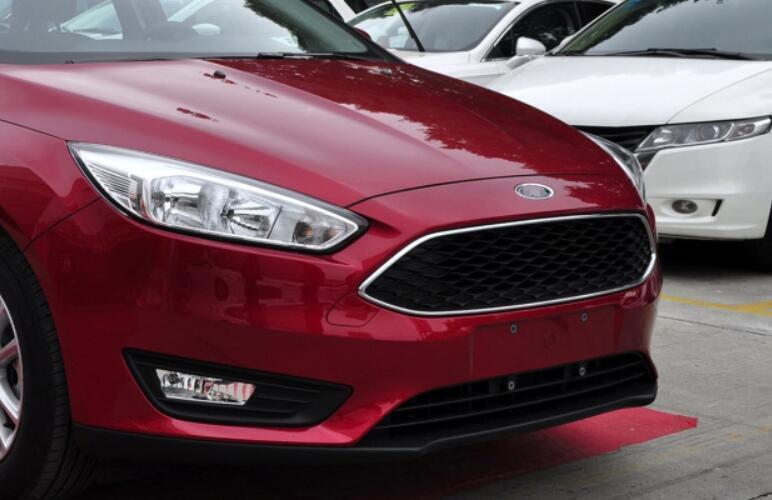 Front Upper Bumper Mesh Grill Grille 1PCS Fit for Ford Focus 2015-2018 Paint Red
