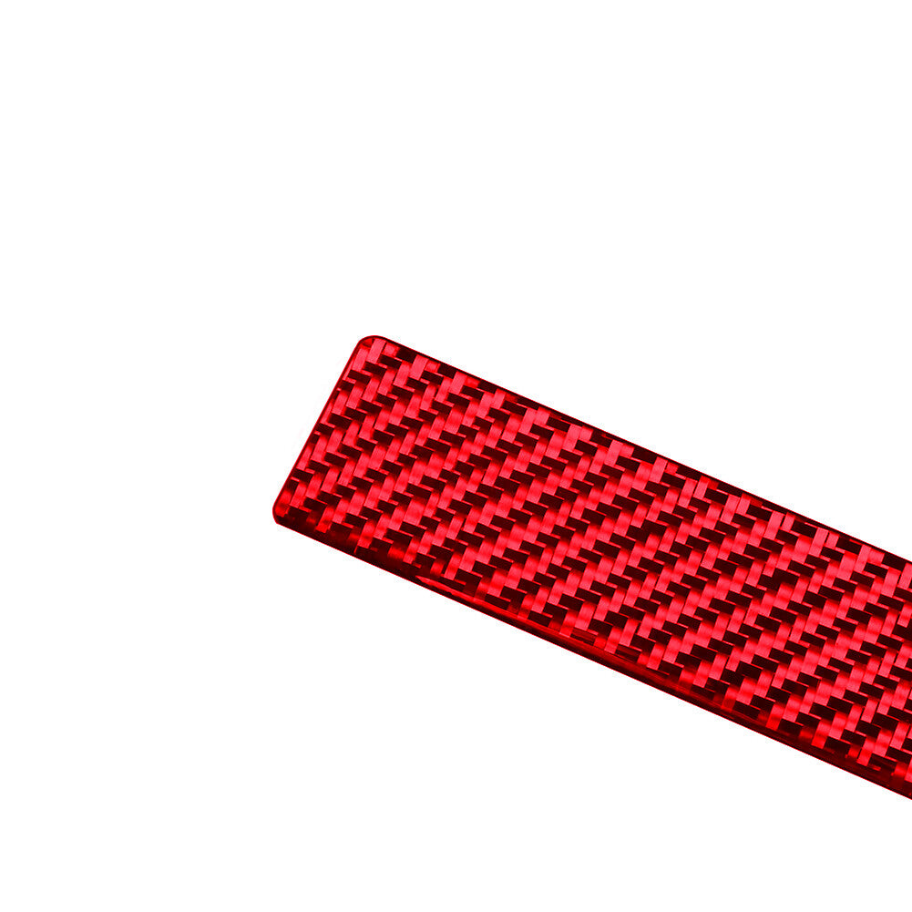 Red Carbon Fiber Outer Door Scuff Sill Cover Trim for Toyota 4Runner 2010-2020