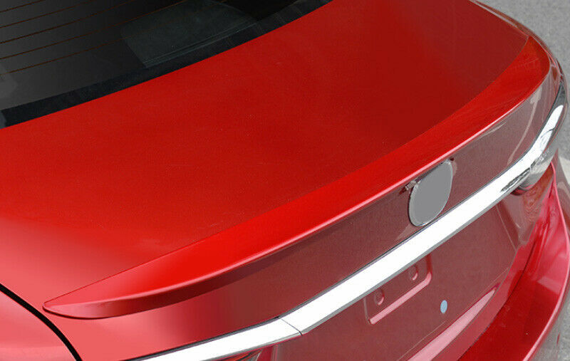 Red Rear Trunk Boot Spoiler Wing Flap Trim Protect For 2017-2019 for Mazda 6 Atenza