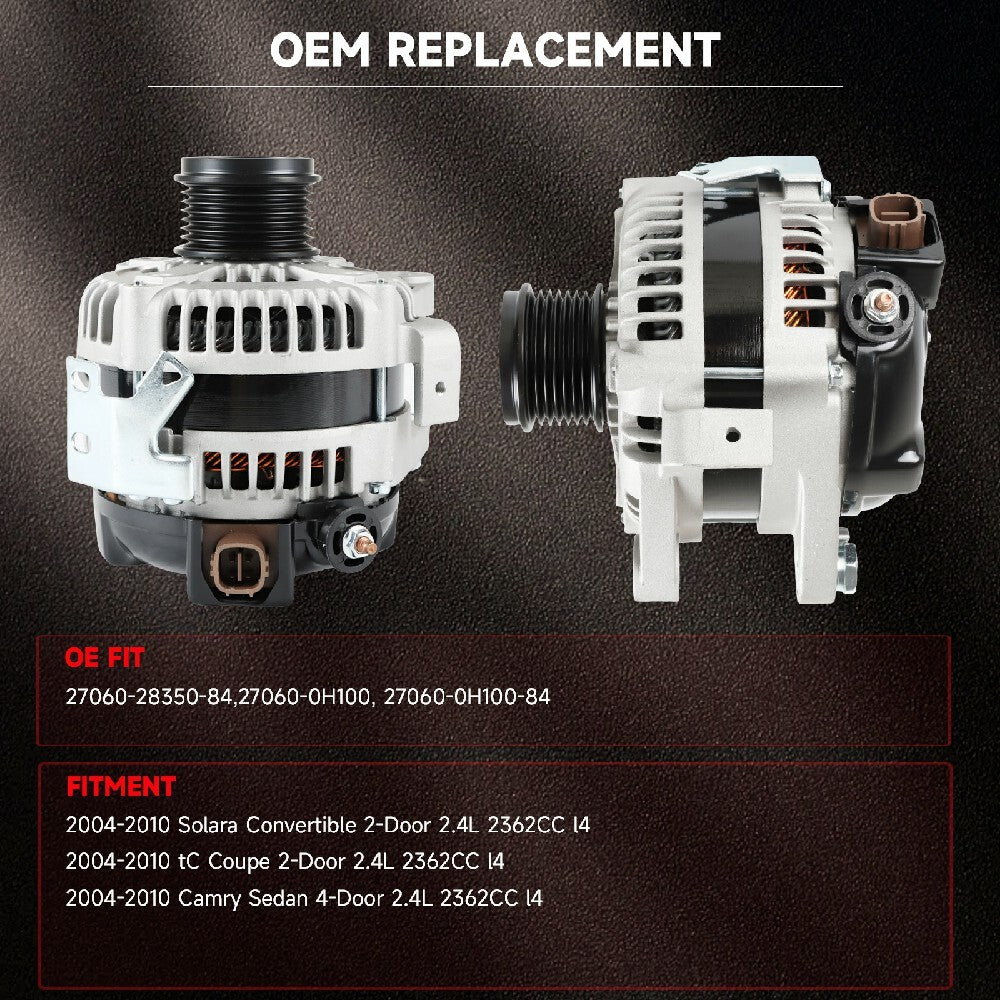 11034 Alternator Fits for Scion tC L4 2.4L 2005 2006 2007 2008 2009 2010 104210-3880
