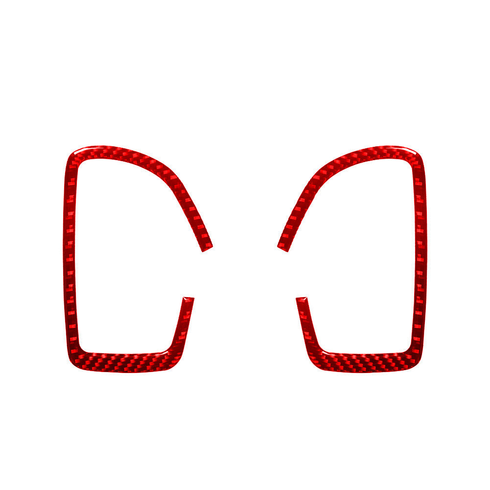 4X Red Carbon Fiber Interior Door Handle Cover Trim for Hyundai Azera 2006-2011