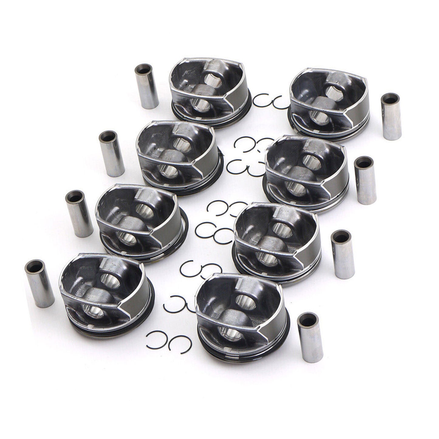 8x Pistons Rings Kit Fits for Cayenne for Panamera S 4S GTS 9PA 970 92A 4.8L V8