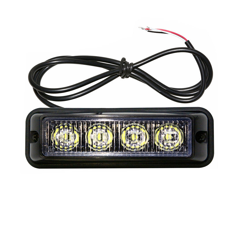 Car Amber/white LED Flashing Emergency Driving Light Bar Strobe Waterproof Lamp