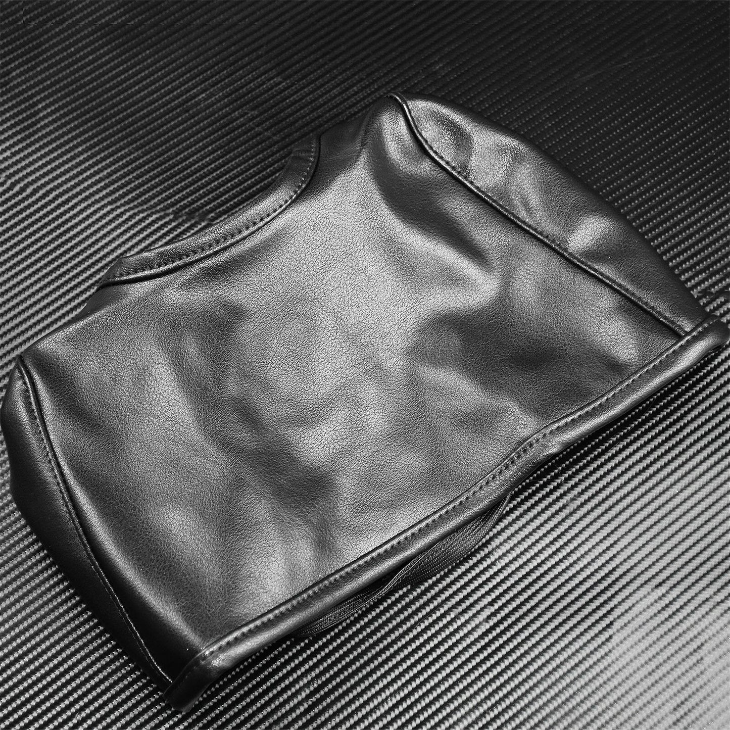 Gas Fuel Tank Bra Shield Protector Black Fit for Harley Dyna Fat Bob 2004-2017