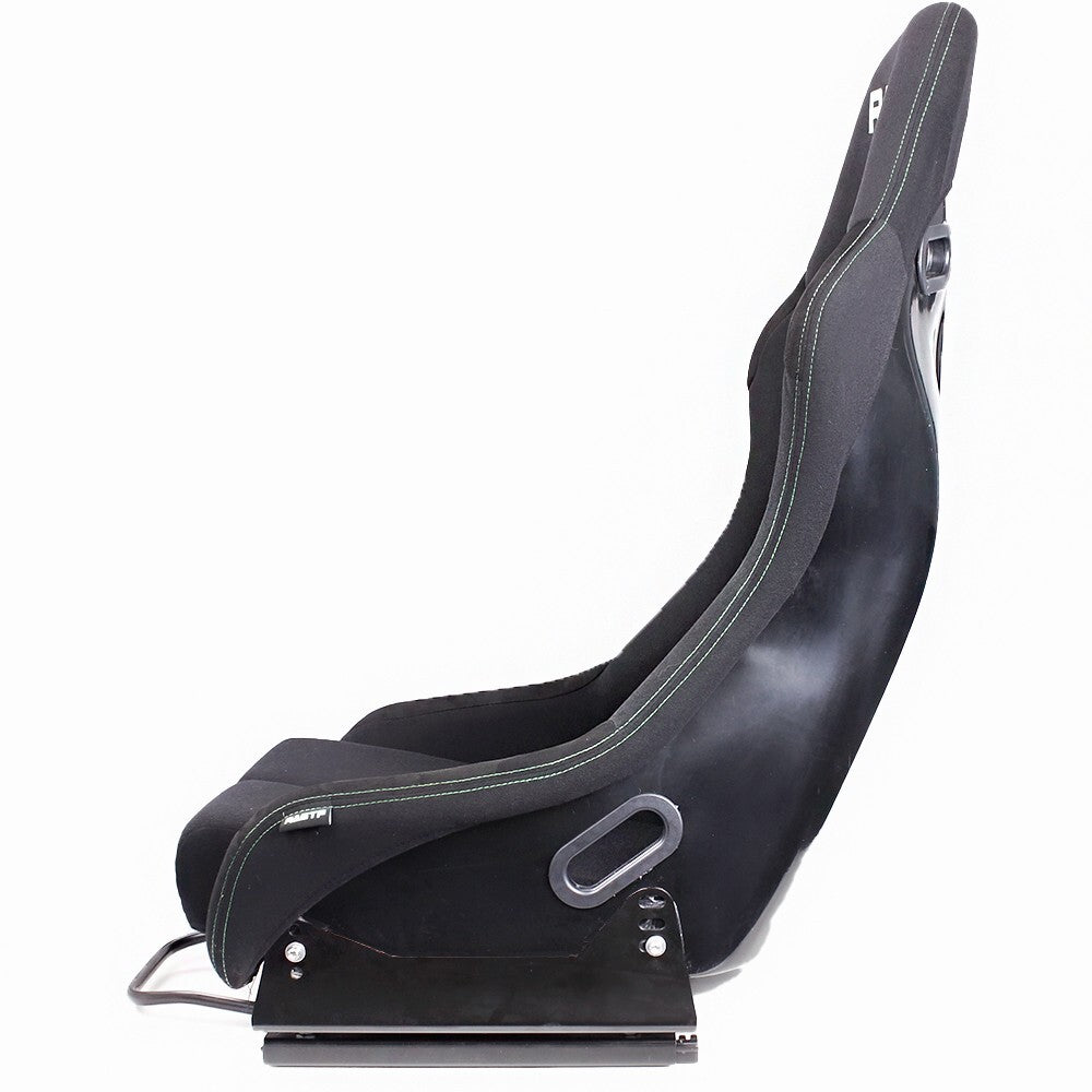 1Pair Black Universal Racing Adjustable Bucket Reclinable Seats Slider Rail