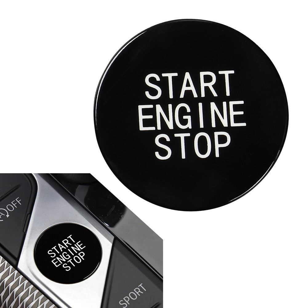 for BMW 3 8 X Series Black Car Engine Start Stop Button Switch Cover Trim