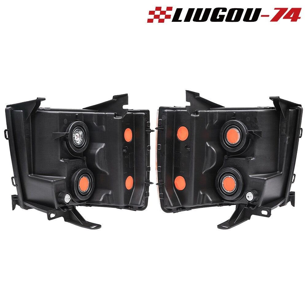 Suitable for 07-14 for Chevrolet Silverado 1500 2500HD 3500HD headlight chrome housings, 1 pair