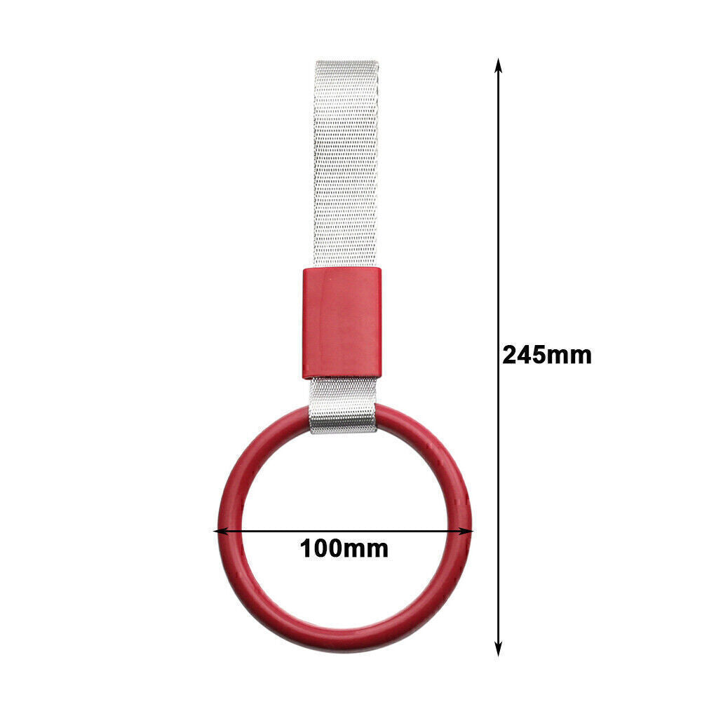 PVC Round JDM Tsurikawa Ring Train Bus Handle Hand Strap Drift Charm Tool