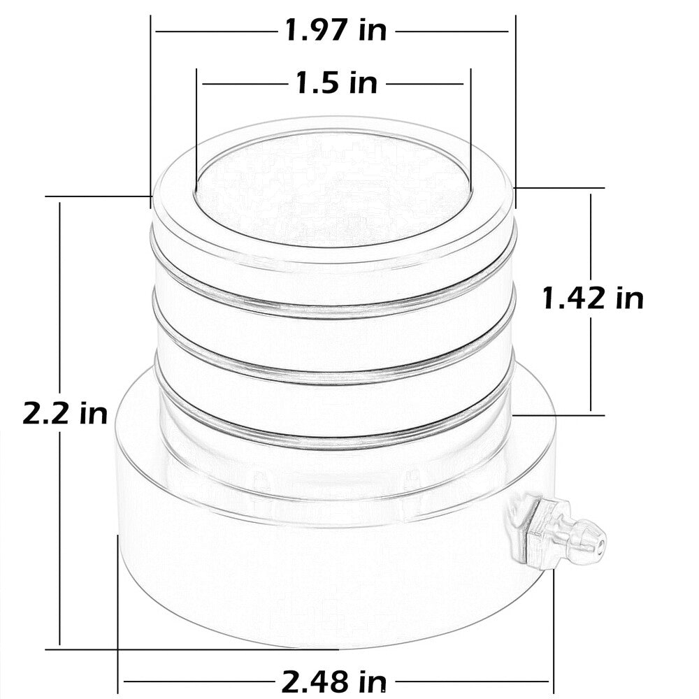 2Pcs Blue MG21103 Front Axle Tube Seal Kit for Jeep for Wrangler JK TJ XJ YJ ZJ MJ