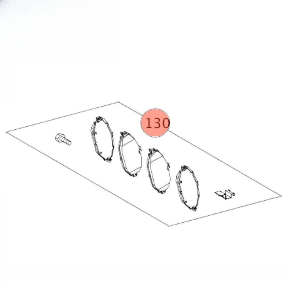Part # A0004203605 Front brake pads 1 piece/pack