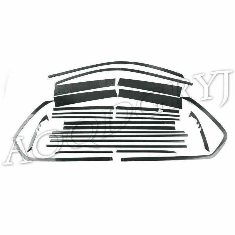 for Toyota Prado 2010-2021 Black steel Full Window Sill Molding Cover Strip 24x