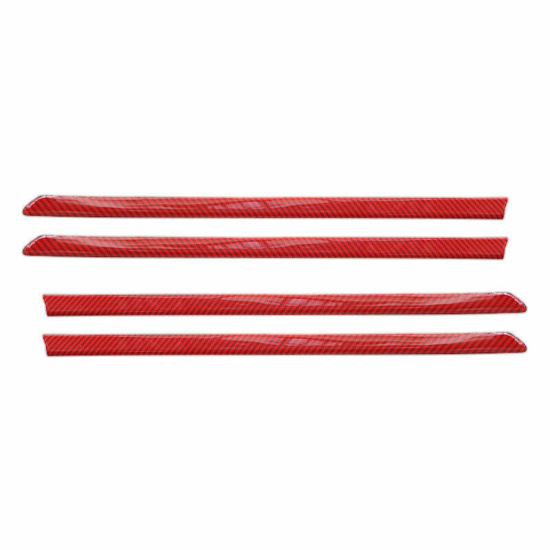 for Nissan Altima 2019-2022 Red Carbon Fiber ABS Inner Door Panel Strips Covers
