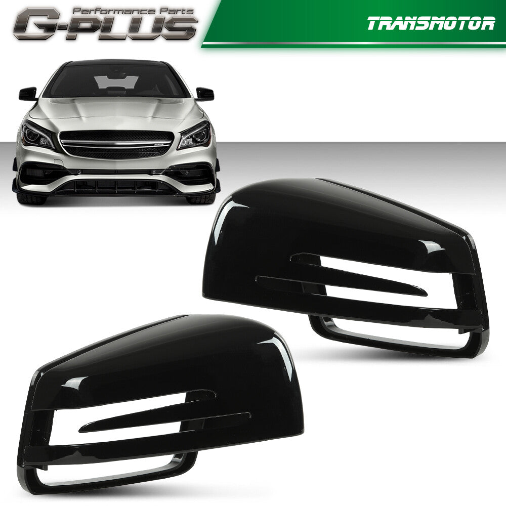 Suitable for Mercedes-Benz W204 W221 W212 C207 C63 black mirror-finish protective case shell