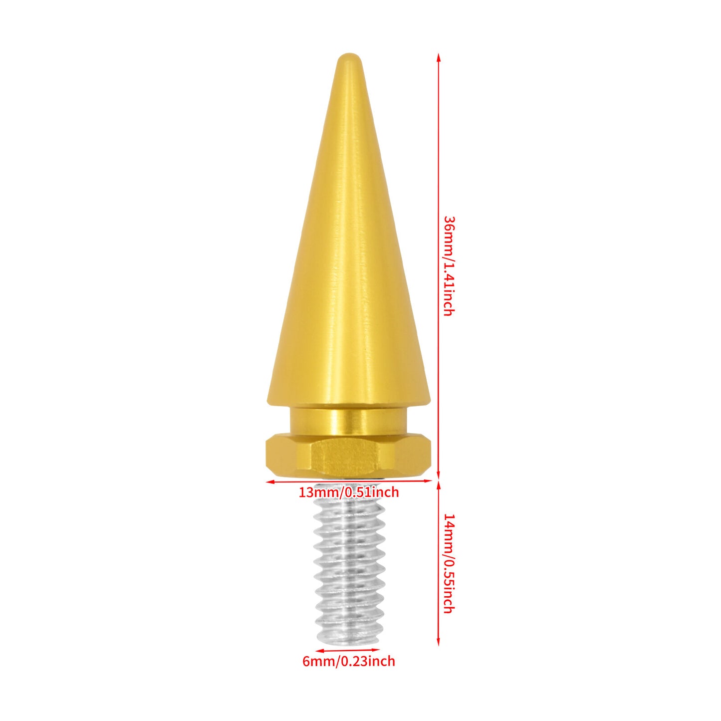 3x Gold Impaler Spike Wind Screen Windshield Bolt For Electra Street Glide 96-13