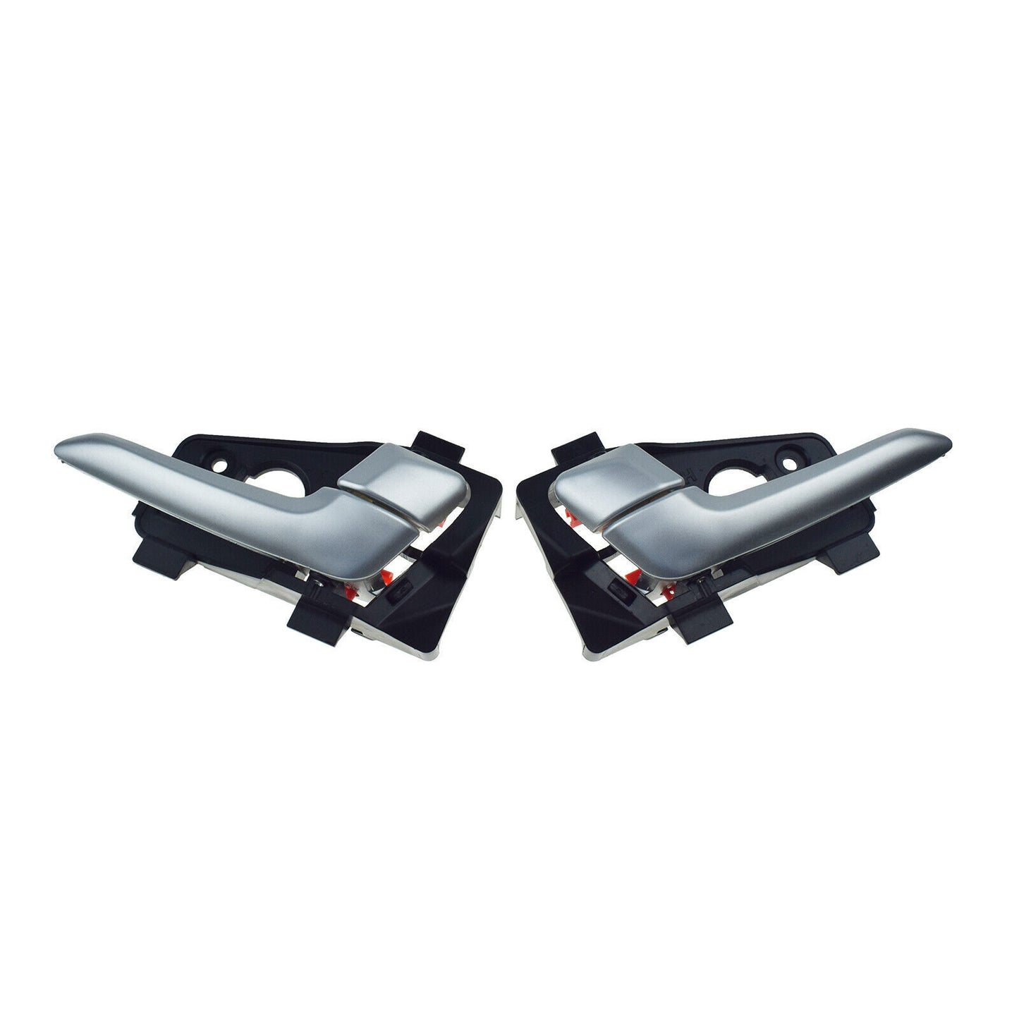 for Kia Picanto 2011-2016 Rear Left Right Interior Door Handles Silver Pair 2X