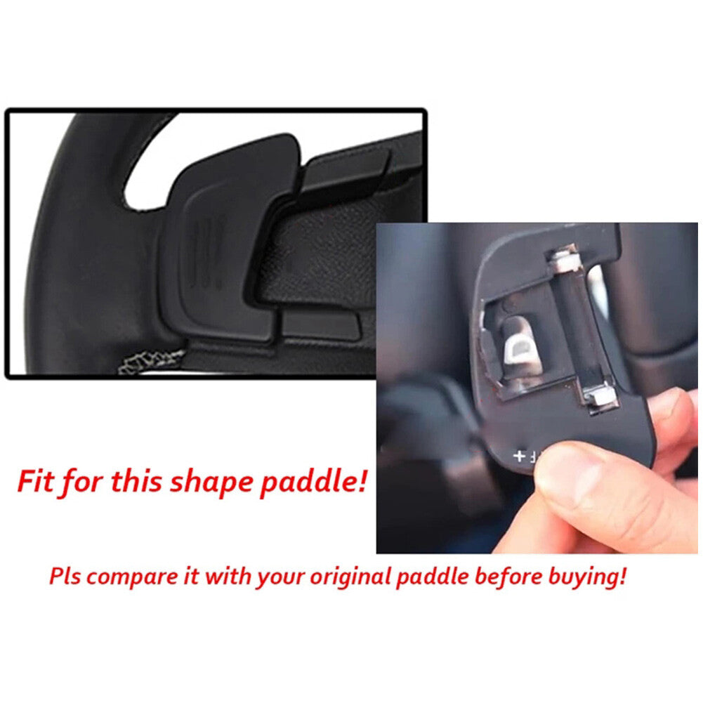 for VW for Golf 7 Polo Carbon Fiber Look Steering Wheel Paddle Shifter Extension