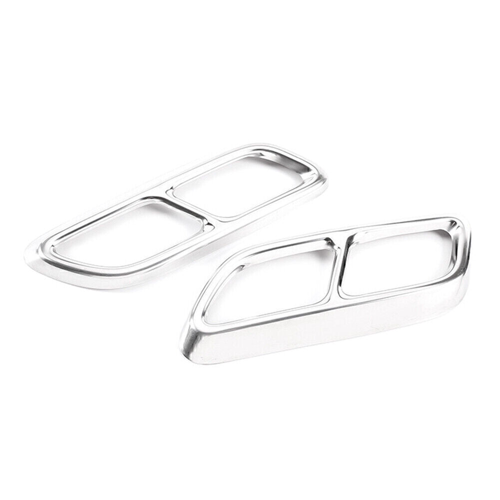 for Cadillac CT5 2020 2023 Silver Rear Exhaust Muffler Tail Pipe Cover Trims