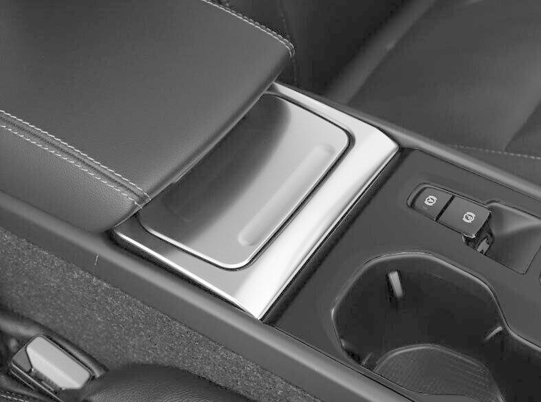 for Volvo XC40 2019-2022 Silver Titanium Middle Console Gear Shift Frame Trim