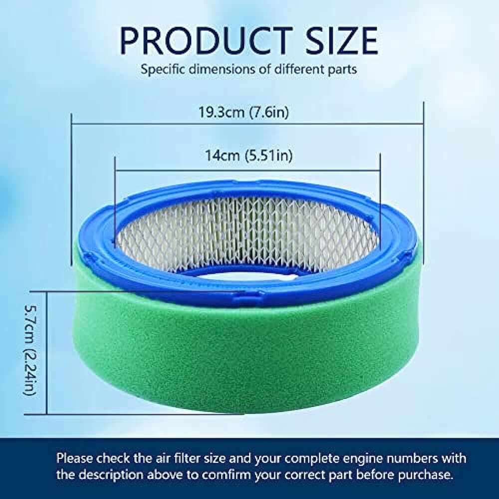 394018Air Filter For Briggs Stratton 5050B 4135 421400 402400 Vanguard V-Twin