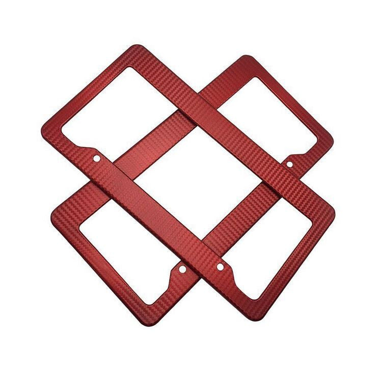 Car license plate cover, frame cover, trunk lid, red carbon, suitable for new for ford models
