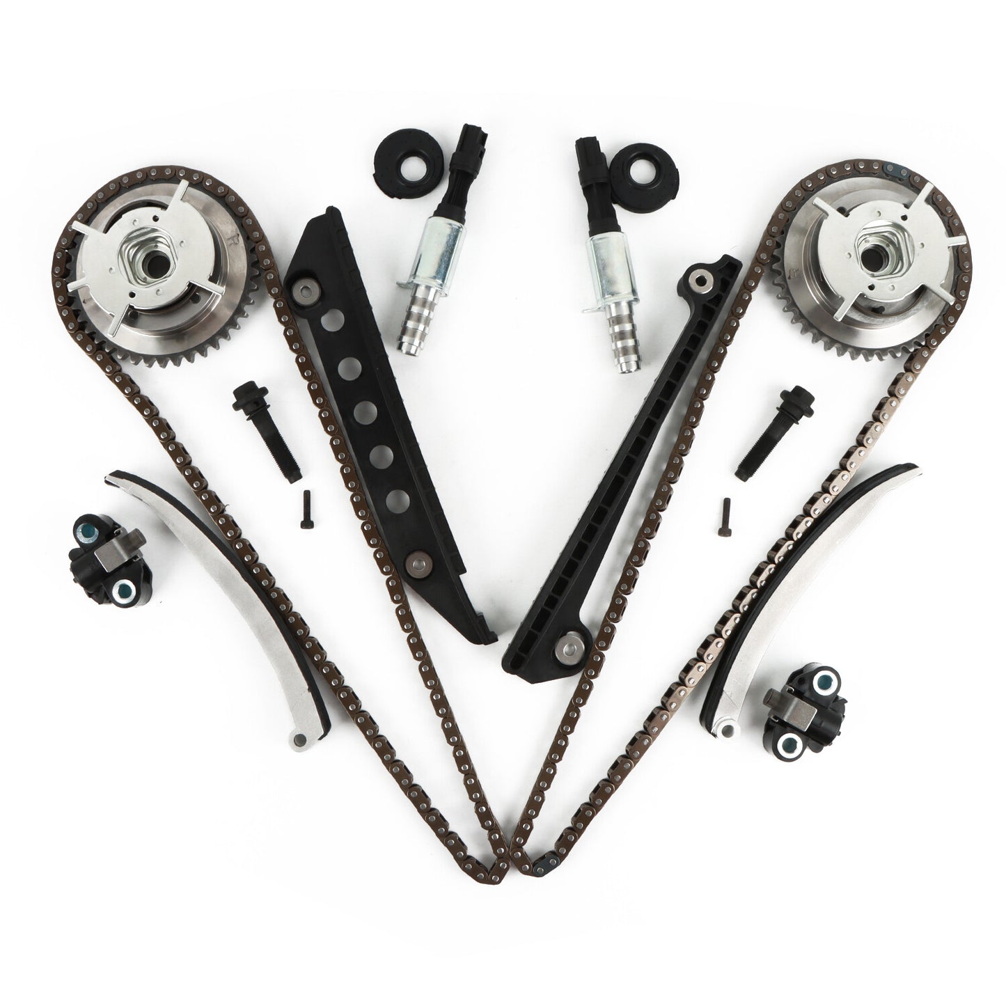 1set Timing Chain Kit Cam Phaser VCT Selenoid For 05-10 for Ford 4.6L TRITON 3-Valve